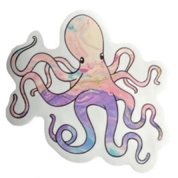 Geometric Octopus Sticker - Picture 6 of 8